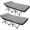 Cosy Gray with 2 Sided Mattress (2 Packs), variant on Slsy 2 Packs Folding Camping Cots with 2 Sided Mattress, Heavy Duty Wide Sleeping Cots, Folding Cots with Carry Bag