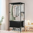 thumbnail image 2 of InsCrazy Closet Organizer for Office, Living Room, Kitchen, Portable Wardrobe Two Tier Freestanding Clothes Rack With, 2 of 6