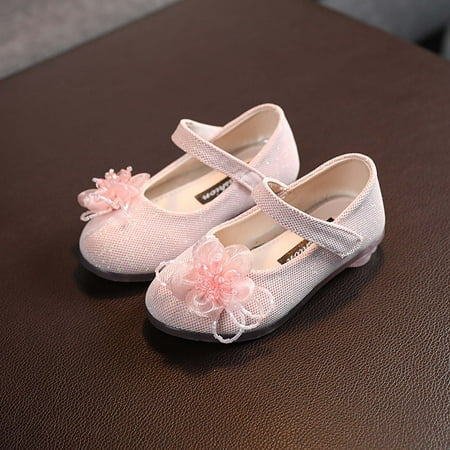 

Simplmasygenix Baby Girls Shoes Cute Fashion Sandals Soft Sole Clearance Spring And Tassel Pearl Flower Small High Heels Small Leather