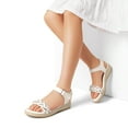 thumbnail image 6 of DREAM PAIRS Girls Sandals Espadrille Flatform Platform Wedge Open Toe Summer Shoes, 6 of 6