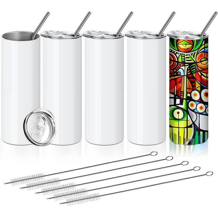 50pcs DIY 20oz Straight Skinny Tumbler Stainless Steel Double Wall