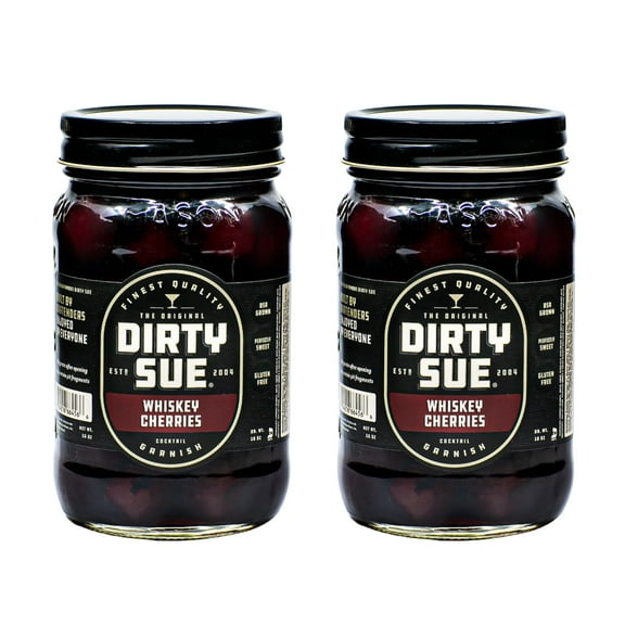 Dirty Sue Whiskey Cocktail Cherries (2 Pack)
