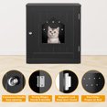 thumbnail image 5 of Cat House Litter Box Wooden Cabinet Enclosure Furniture Hidden Cabinet Cover, 5 of 15