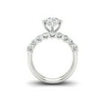thumbnail image 5 of Forever Jewels 3.50Ct Round Cut Moissanite Women Bridal Engagement Ring Set 14K White Gold Plated, 5 of 5