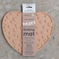 thumbnail image 2 of Dexypaws: Enrichment Lick Mat: Blush Pink Heart - Grooved Silicone Dog Feeding Dish, Spread Food Or Treats Onto The Mat, Pet Soothing, Suction Back, 2 of 7