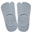 thumbnail image 4 of Esquirla Women's Flip Socks Tabi Split Toe Two Toe Low Cut Flat Invisible Socks Gray, 4 of 8