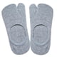 thumbnail image 4 of 1 par de calcetines finos tipo chanclas para mujer, con puntera dividida y corte bajo, ocultos. gris, 4 of 9