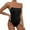 Black, variant on Bodysuit For Women Tummy Control Tube Top Stitching Solid Color Strapless Jumpsuits For Women Casual Summer Black XL