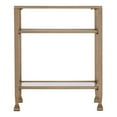 thumbnail image 2 of SEI Furniture Jaymes Gold Metal and Glass End Table in Soft Gold, 2 of 3