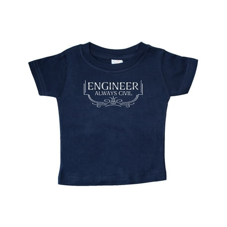 

Inktastic Always Civil Civil Engineer White Text Gift Baby Boy or Baby Girl T-Shirt