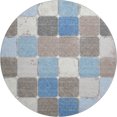 thumbnail image 2 of Addison Rugs Mayfield Premium Machine Washable Transitional Geometric Blue Round Rug, 8' x 8', 2 of 6