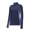 thumbnail image 4 of Sport-Tek LST854 Ladies Sport-Wick Stretch Contrast 1/2-Zip Pullover, 4 of 5