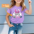 thumbnail image 2 of MIASHUI T-Shirts Graphiques de Pâques pour Garçons Doux Décontractés à Manches Courtes Hauts Colorés pour Enfants Violet, 4-5 Ans, 2 of 4
