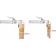 thumbnail image 4 of Cabinet Mount, Stainless Steel Fixing Clips, Adjustable Drawer Fixing Clamp, Cupboard, 2mm, Silver, One Touch Fixing, Drawer Fixing Clip, 4 of 5