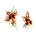 thumbnail image 1 of 2 piezas de guirnalda de flores, guirnalda de flores, telón de fondo, novedad, arco de boda, guirnalda, letrero de bienvenida, decoración para recepci Naranja, 1 of 8