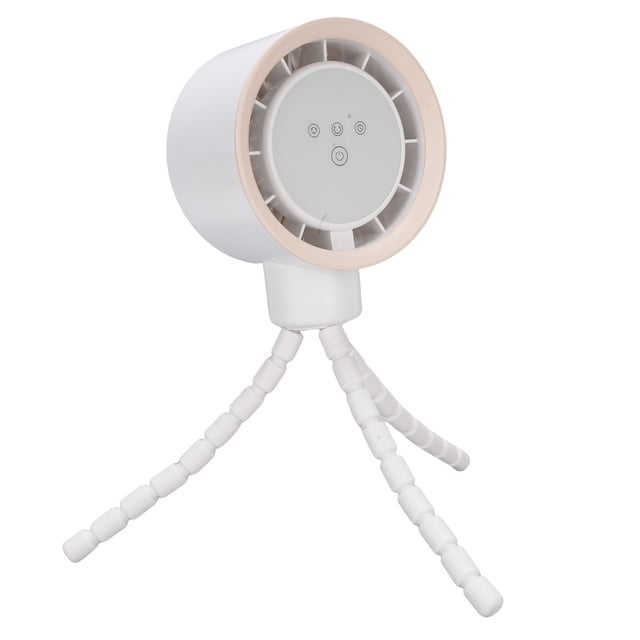 Ventilador De Cochecito De Operación De Batería Ventilador De Trípode Flexible De 360 Grados Oscilación USB Recargable 4000 MAh Para El Cochecito De Bebé Asiento Para El