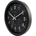 thumbnail image 2 of La Crosse Clock 12 inch Black Quartz Analog Clock with Temp & Humidity, 404-2631, 2 of 5