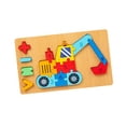 thumbnail image 3 of Rompecabezas de números, rompecabezas de madera para niños, juguete de clasificación de formas y colores, desarrollo temprano excavadoras, 3 of 9