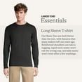thumbnail image 2 of Lands' End Essentials Men's Long-Sleeve Soft Cotton T-Shirt - Relaxed Easy Fit, 2 of 5