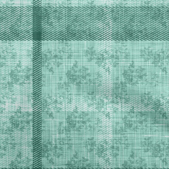 oneOone Velvet Teal Green Fabric Check & Dress Material Fabric Print Fabric By The Yard 58 Inch Wide