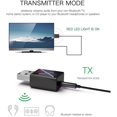 thumbnail image 3 of Bluetooth 5.0 Transmitter/Receiver  Wireless 3.5mm Audio Adapter Wireless Bluetooth 5.0 Transmitter Receiver 2 in 1 Stereo Audio Adapter with 3.5mm Audio Cable, 3 of 7