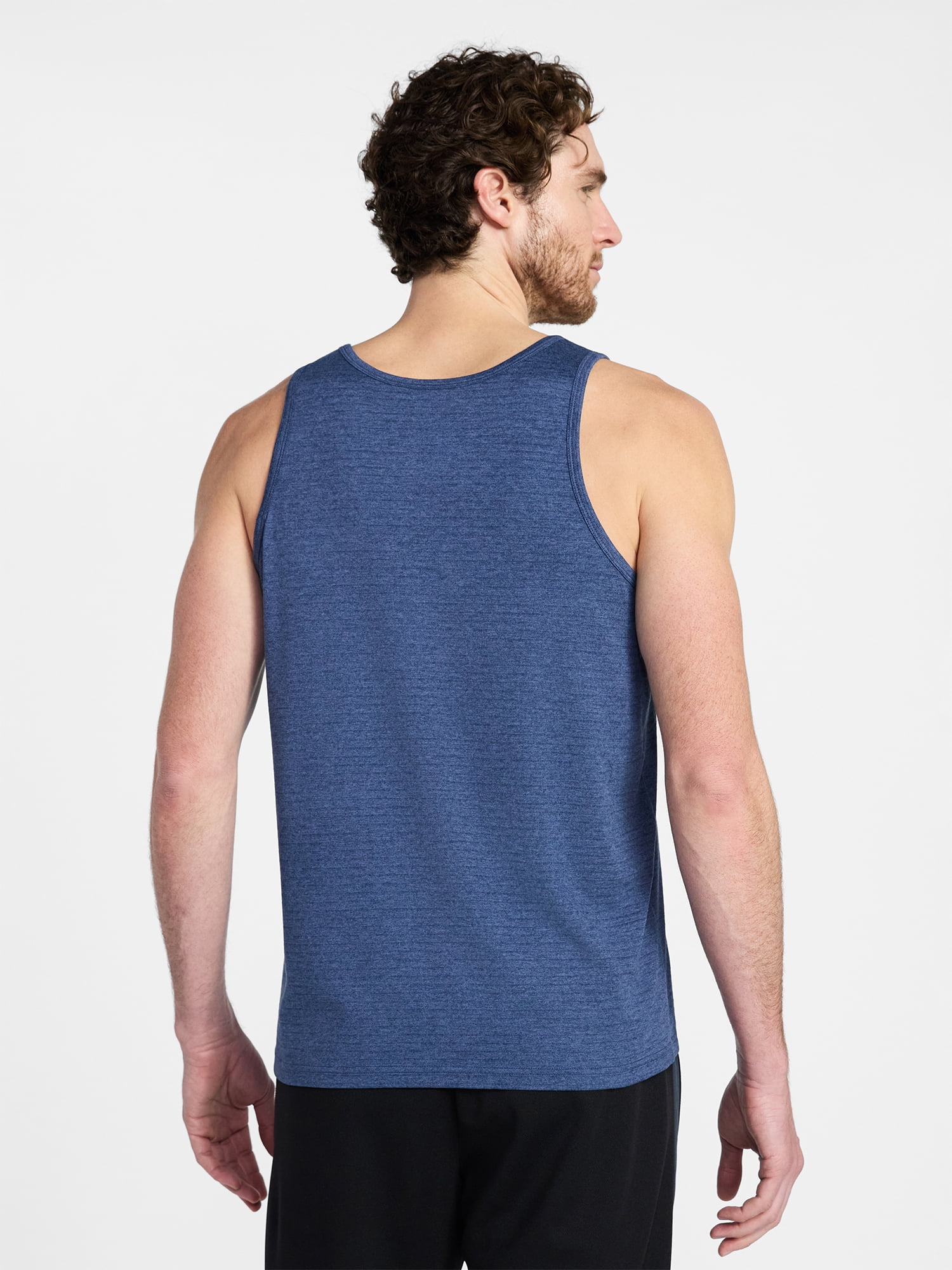 Athletic Works Men's and Big Men's Stripe Jersey Active Tank Top, Sizes S-3XL
