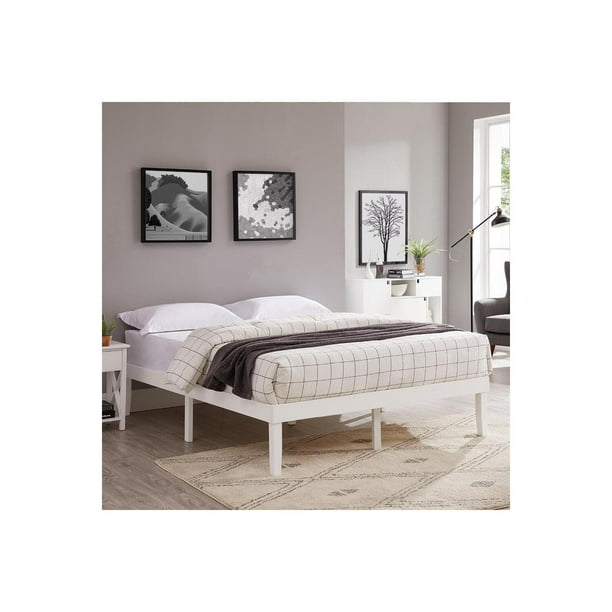 Naomi Home Isabella Wood Platform Bed California King White Com Naomi Home Isabella Wood Platform Bed, California King Platform Bed Ikea