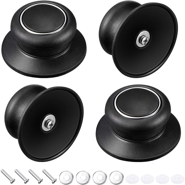 Perilla de repuesto para tapa de olla, 4 piezas, mango de sujeción universal para utensilios de cocina