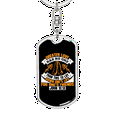 thumbnail image 5 of John 15:13 Greater Love Stainless Steel or 18k Gold Premium Swivel Dog Tag Keychain, 5 of 16