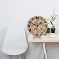 thumbnail image 2 of Naloa Clock number Print Wall Clock - Clocks Battery Operated, Small Silent Non-Ticking, Decorative for Living Room, Office, Bedroom, Home(9.84"), 2 of 5