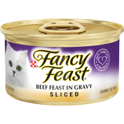 Fancy Feast Gravy Wet Cat Food, Sliced Beef Feast in Gravy, 3 oz. Can