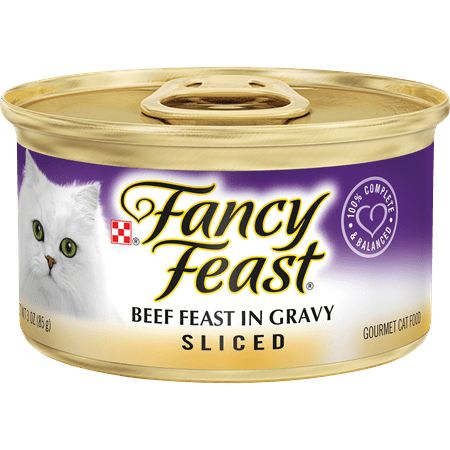 Fancy Feast Gravy Wet Cat Food, Sliced Beef Feast in Gravy, 3 oz. Can