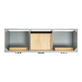 thumbnail image 5 of Ariel Hepburn 67 Inch Double Oval Sink Vanity With Carrara White Marble Countertop With 0.75 Edge In Grey, 5 of 10