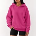 thumbnail image 6 of Garbnen Fleece Womens Hoodie Long Sleeve Women Sweatshirt Cozy Fall Winter Warm Oversized Trendy Womens Pullover with Pocket XL, 6 of 6