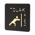 thumbnail image 2 of DOLITY Doors Push Pull Signs Acrylic Door Entrance Signs Push Pull Sticker Sign B Pushing, 2 of 9