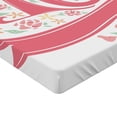 thumbnail image 2 of Ambesonne Floral Fitted Sheet, Floral 16, Twin Size, Dark Coral Mint, 2 of 3