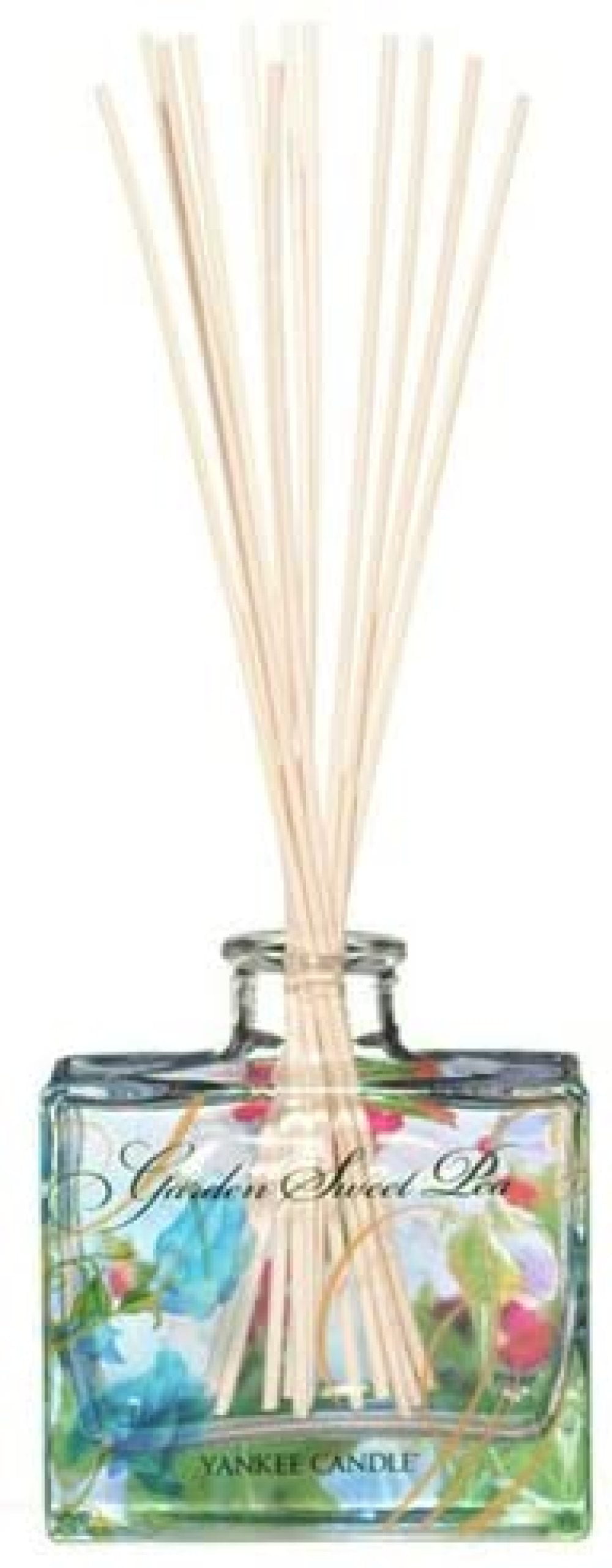 EMPTY Decorated YANKEE CANDLE Reed Diffuser GLASS BOTTLE No Caps No Reeds 