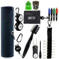 thumbnail image 2 of Golf-EZ Golf Essentials Kit | Golf Towel | Cleaning Brush | TRI-LINE Golf Ball Alignment Kit | Divot Repair Tool | Golf Ball & Tee Holder, 2 of 4