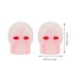 thumbnail image 3 of 40pcs Fluorescent Skull Valves Caps Dust-proof Tires Hub Valves Caps for Car Bike Motorcycle, 3 of 8