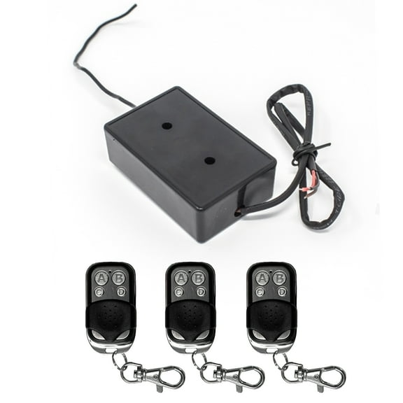 ALEKO Gate Garage Door External Receiver with 3 Remote Controls 433 MHZ