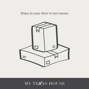 My Texas House Flynn Boucle Platform Bed, Queen, Cream