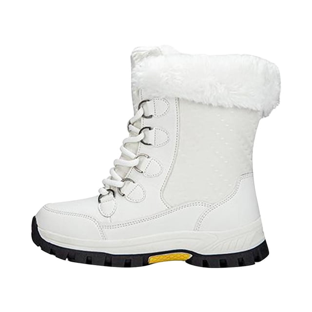 Zapatos para mujer, botas altas de exterior con aislamiento de terciopelo grueso, botas de nieve para mujer, zapatos casuales, zapatos altos, zapatos para correr, botas vaqueras.