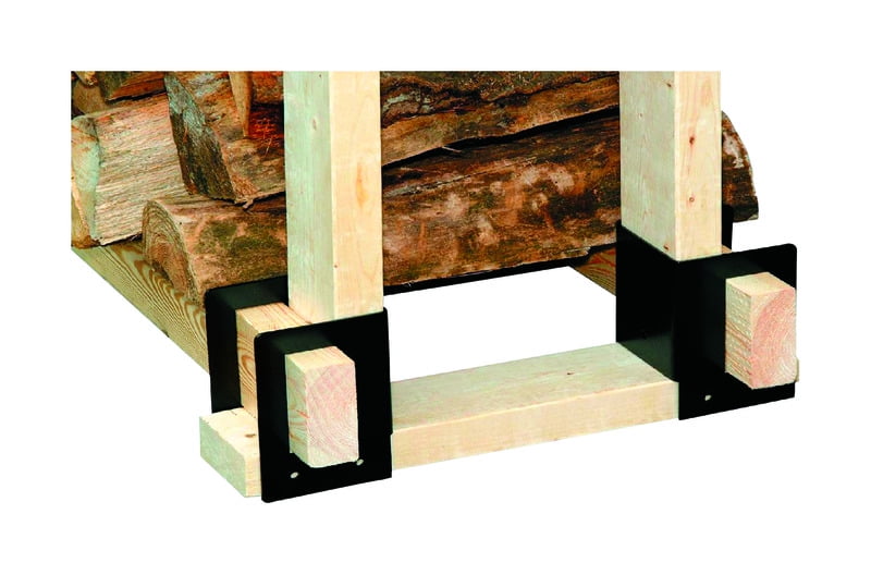 Panacea 15211 Black Powder Coated Steel Log Rack