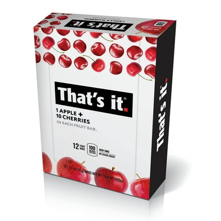 That's It, Fruit Bar Apple + Cherry, 12 Ct (Best Fruity Cocktails To Order At A Bar)