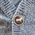 thumbnail image 2 of Horse Silhouette Cowboy Western Metal Craft Sewing Novelty Buttons - Set of 4, 2 of 5