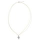 thumbnail image 1 of Collar Cruz de Cobre Joya de Moda Atractivos Religioso de Cumpleaños Plata, 1 of 9