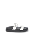 thumbnail image 5 of No Boundaries Women's Buckle Slide Sandals, 5 of 5