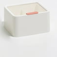 thumbnail image 2 of Lipstick Storage Box Cotton Swab Storage Box Lipstick Storage Box Large Capacity Double Layer Grid Design Transparent Storage Box With Lid For  White, 2 of 5