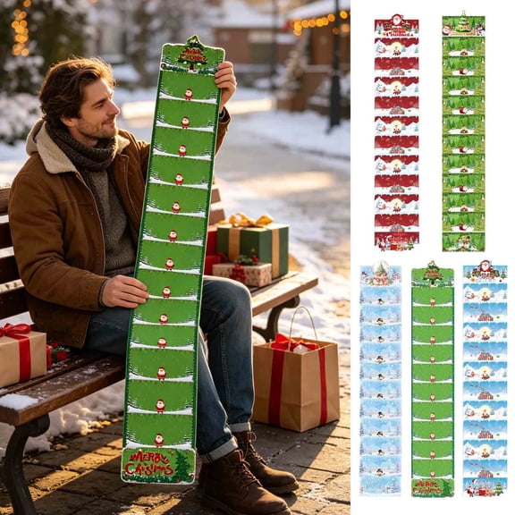 Steadline Folding Holiday Envelope,Christmas Themed Surprise Pouch With 10 Card Slots,Thick Paper Construction,Interactive Game Prop And Gift Container For Family Gatherings(Green)