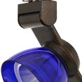 thumbnail image 3 of Benjara BM220795 12W Integrated LED Track Fixture with Polycarbonate Head, Bronze & Blue, 3 of 5